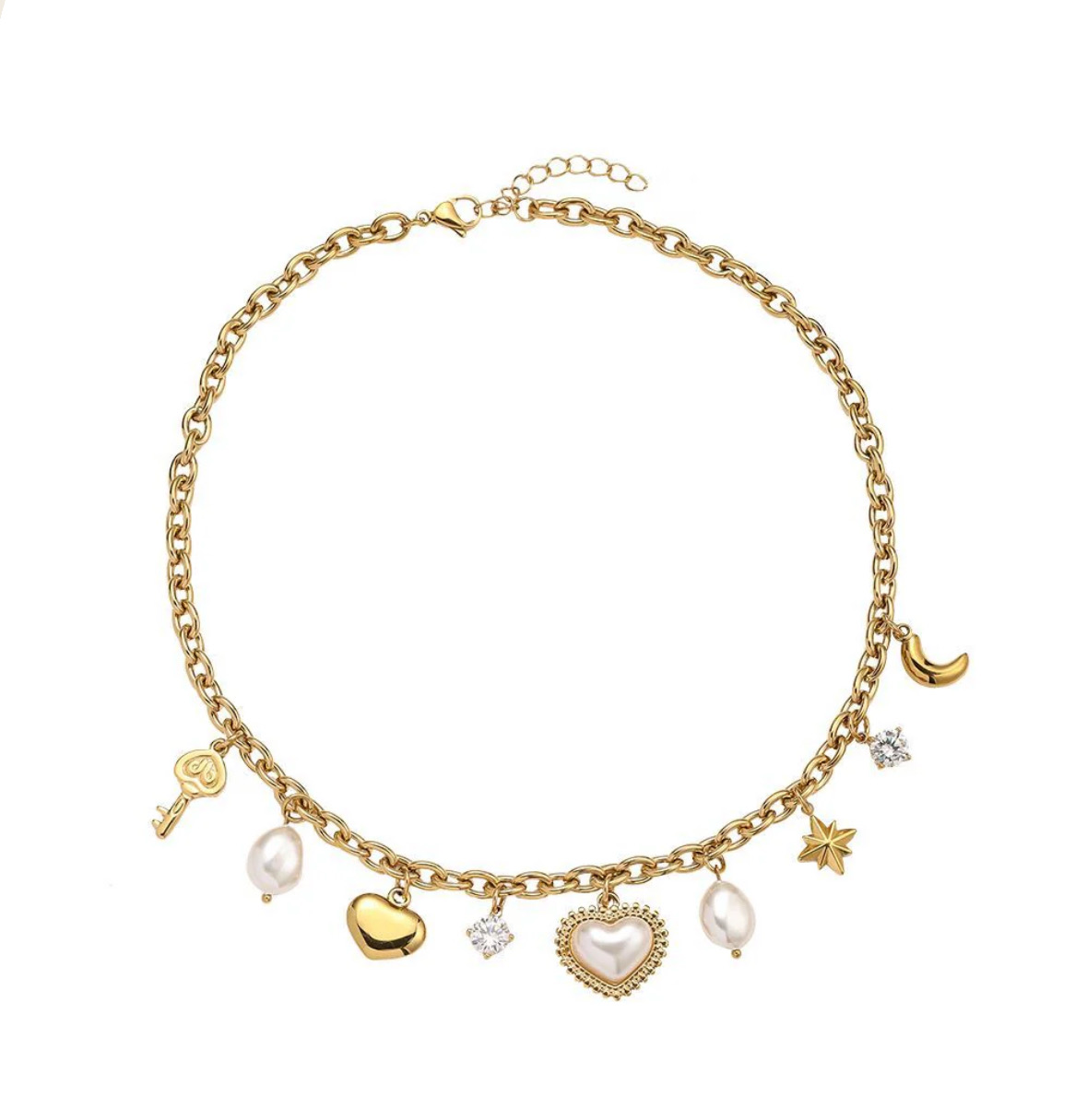 BIG HEART CHARM KETTE