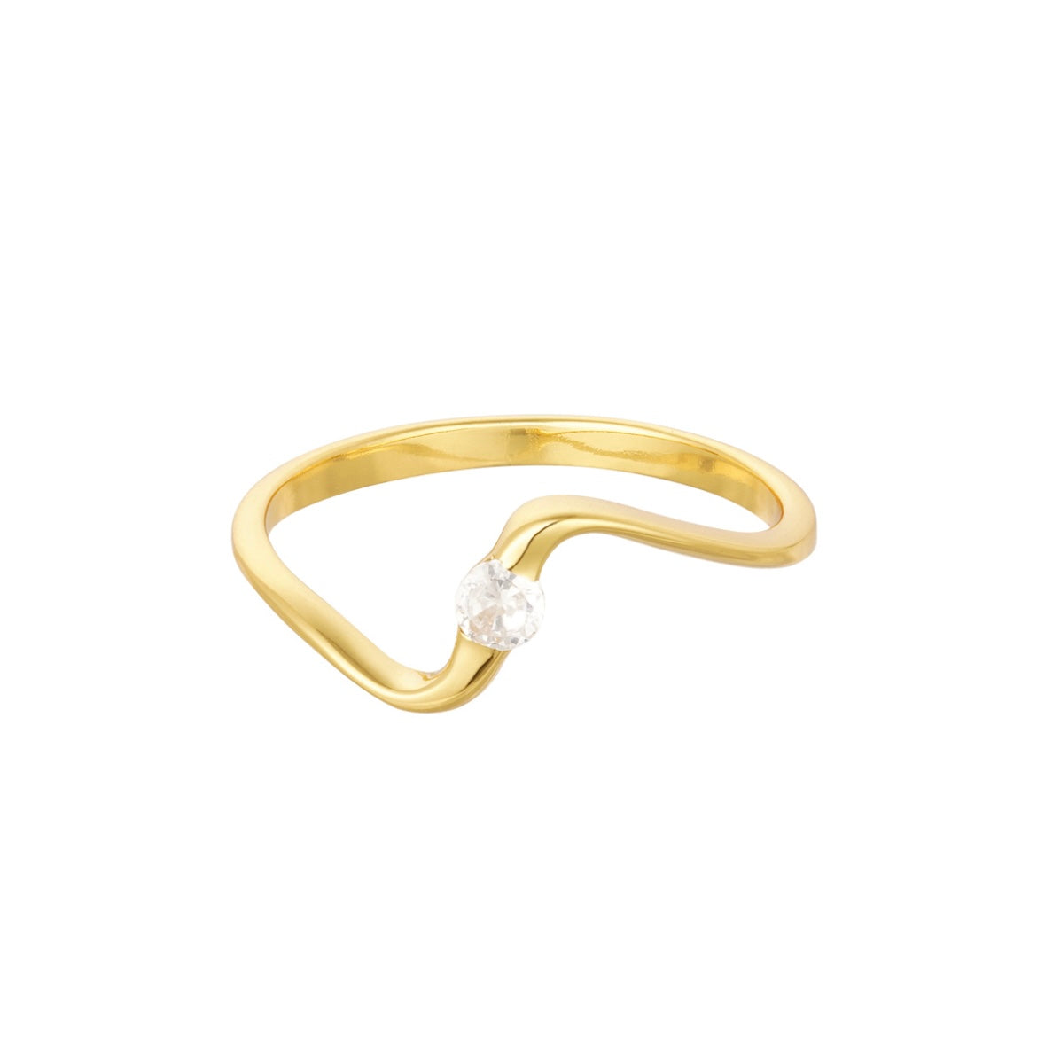 ASYMMETRISCHER RING GOLD