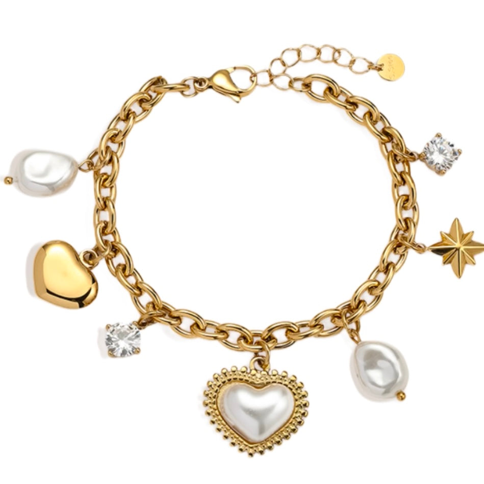 BIG HEART CHARM ARMBAND